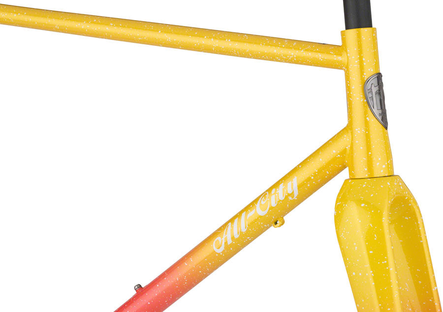 All-City Nature Cross Single Frameset - 700c, Steel, Pink Lemonade, 52cm