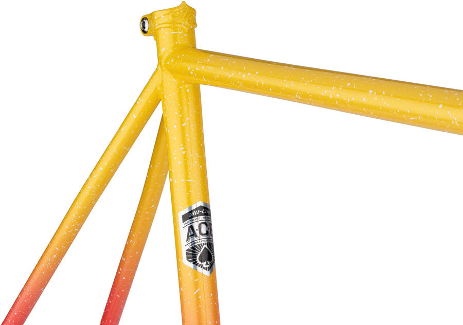 All-City Nature Cross Single Frameset - 700c, Steel, Pink Lemonade, 52cm