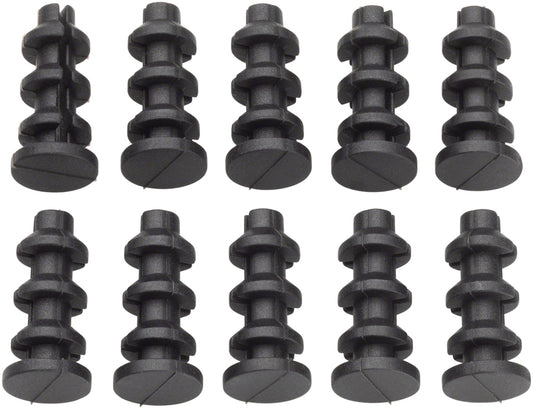 Jagwire Frame Plug Refill Bag - Closed Type for 6.0-6.3mm Round Frame Port, Bag/10 Plugs