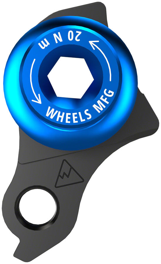 Wheels Manufacturing Universal Derailleur Hanger - 487-5, For Trek ABP MTB Frames designed to accept SRAM UDH, Black/Teal