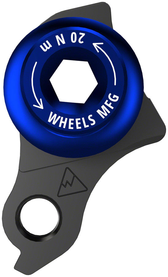 Wheels Manufacturing Universal Derailleur Hanger - 487-6, For Trek ABP MTB Frames designed to accept SRAM UDH, Black/Blue