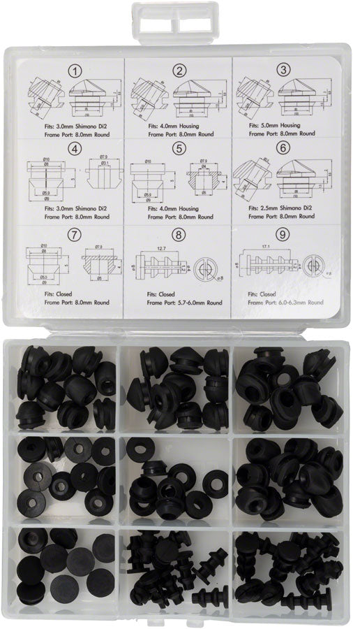 Frame Cable Routing Plug Jagwire Frame Plug Combo Box for Housing, Di2, and Closed-Type – Velo Mine