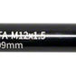 Burley Coho Thru-Axle Hitch - 12 x 1.5mm, 209mm