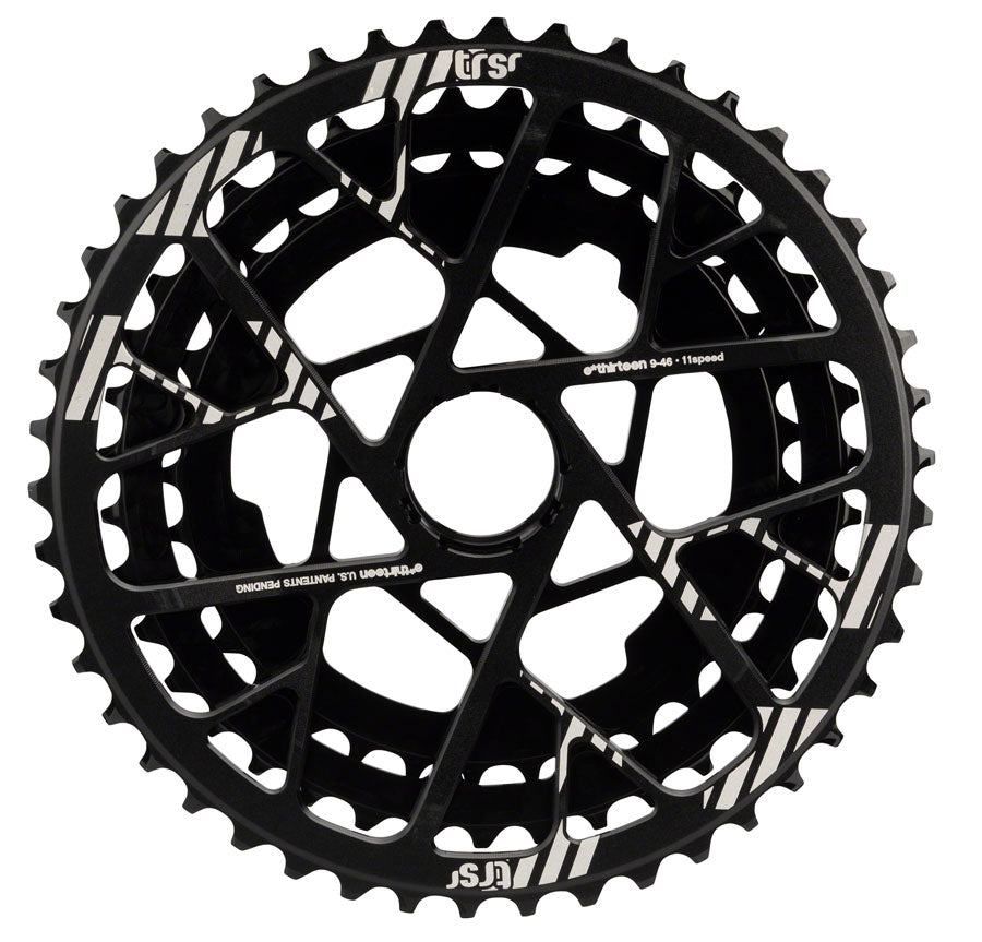 e*thirteen replacement Aluminum Cogs for TRS Plus 11-Speed Cassette, 33-46t, Black