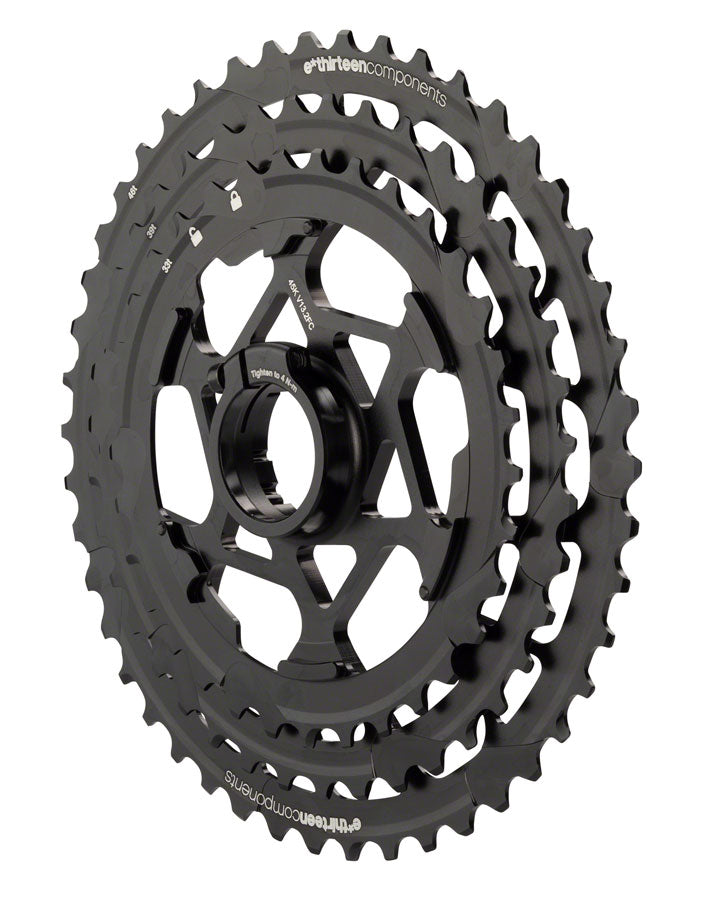 e*thirteen replacement Aluminum Cogs for TRS Plus 11-Speed Cassette, 33-46t, Black