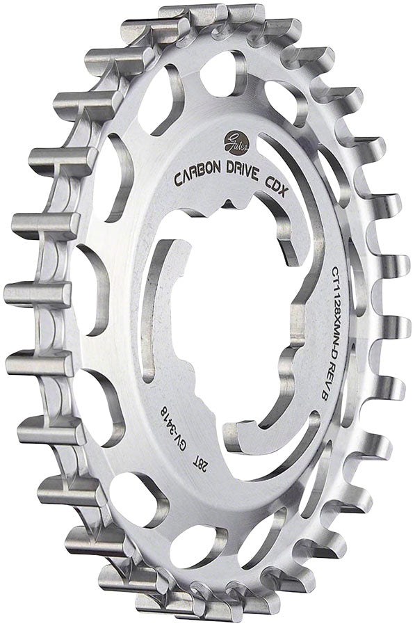 Gates Carbon Drive CDX CenterTrack Rear Sprocket - 28t, For Shimano Di2 Offset, Silver