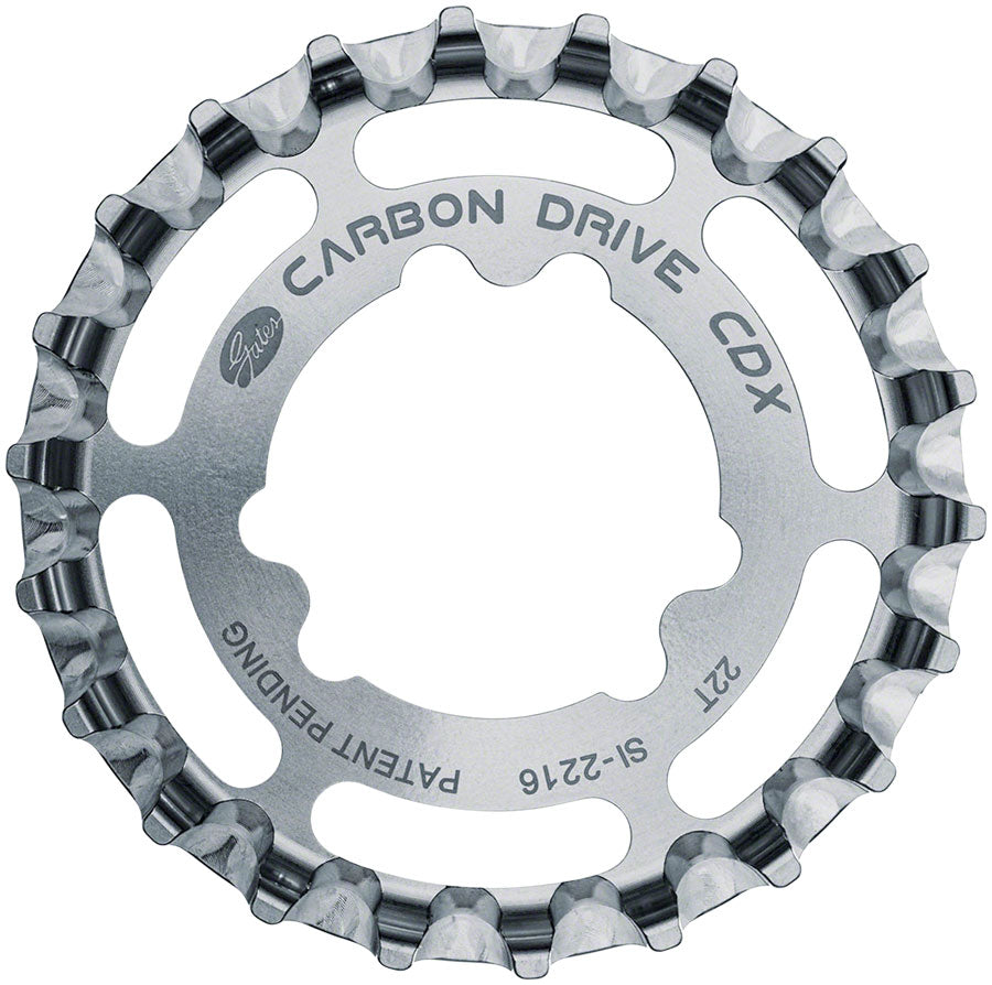 Gates Carbon Drive CDX CenterTrack Rear Sprocket - 22t, For Sturmey-Archer 31.85mm 3-Lobe, Silver