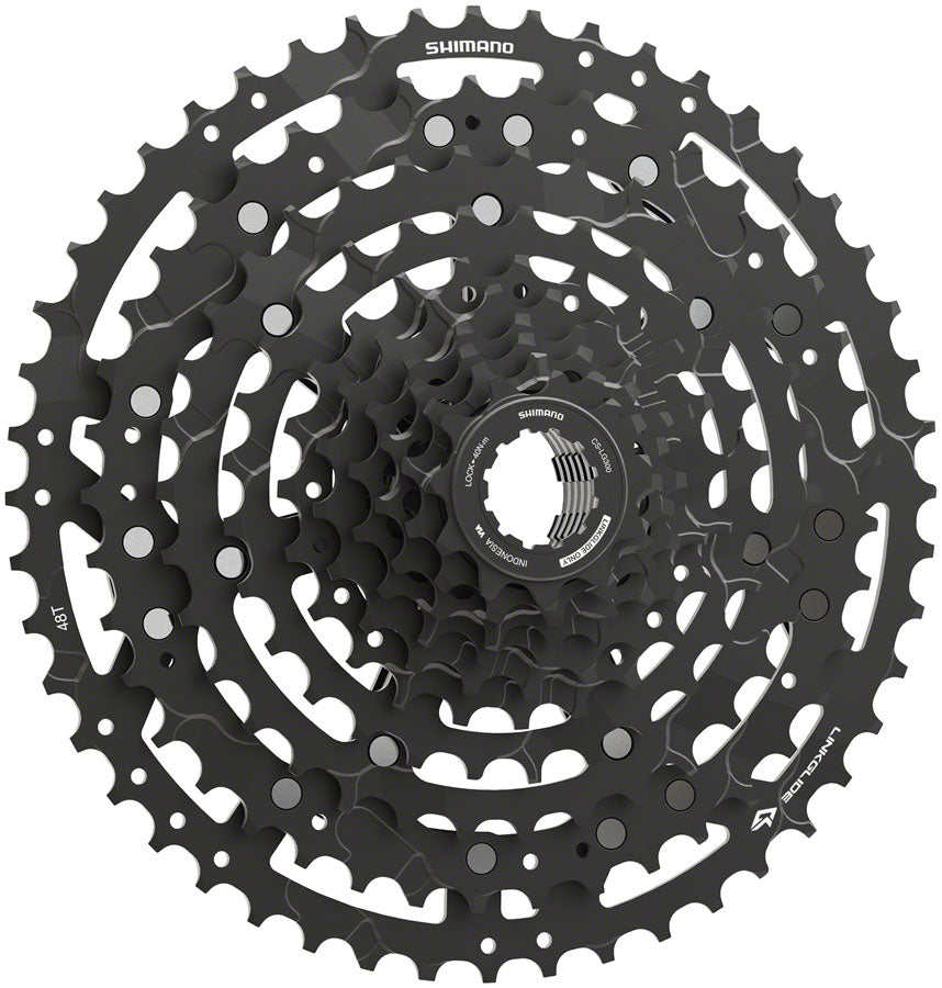 Shimano CUES CS-LG300-10 Cassette - 10-Speed, 11-48t, LINKGLIDE, Black