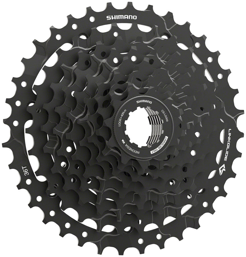 Shimano CUES CS-LG300-9 Cassette - 9-Speed, 11-36t, Black