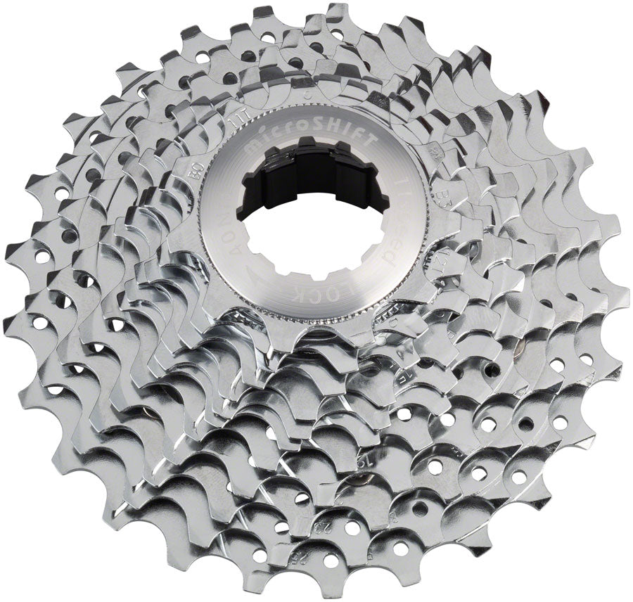 microSHIFT G11 Cassette - 11 Speed, 11-25t, Chrome Plated, With Spider ...
