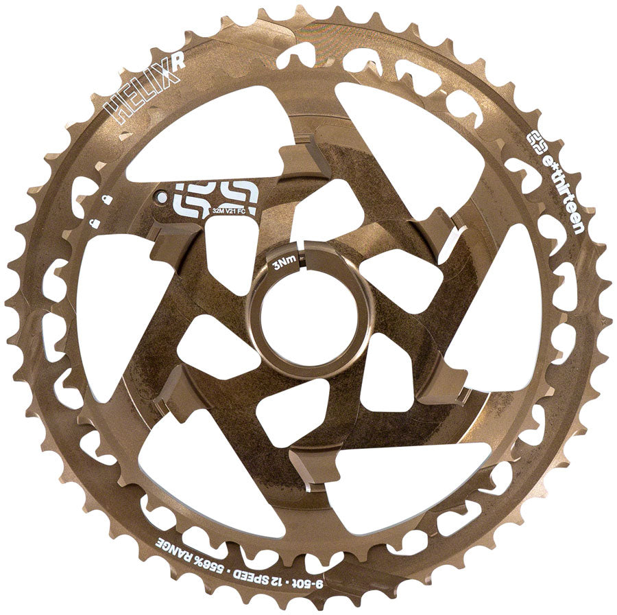 e*thirteen Helix Race Cassette - 12-Speed, 9-50t, Bronze