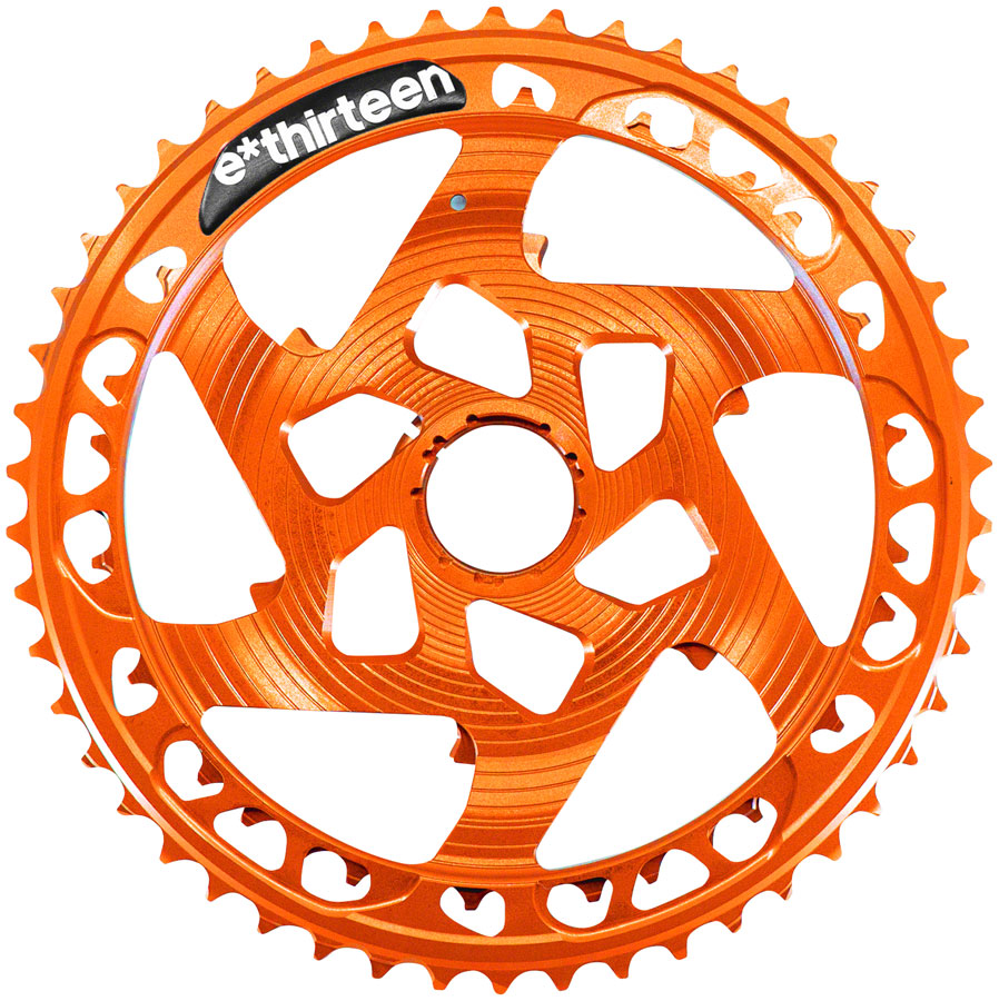 e*thirteen Helix Race Cassette - 12-Speed, 9-50t, Naranja