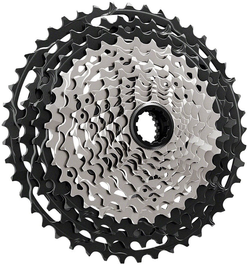 Shimano CS-M9101-12 Cassette - 12-Speed, 10-45t, Black/Gray, Micro Spline