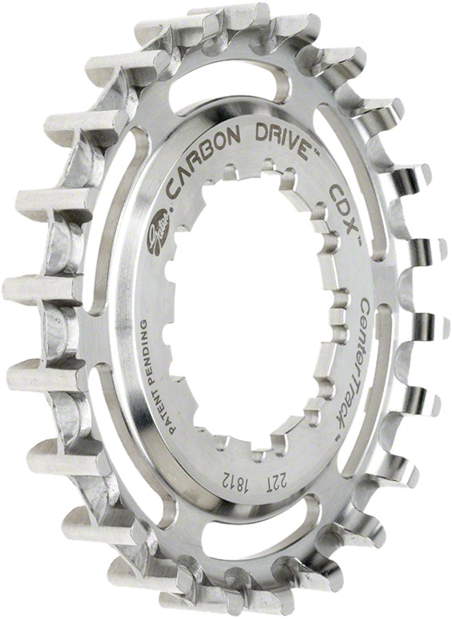 Gates Carbon Drive CDX CenterTrack Freehub 9-Spline Rear Sprocket - 22t, Shimano 9-Spline, Silver