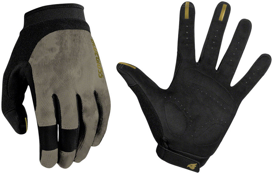 Bluegrass React Gloves - Gray, Full Finger, Small