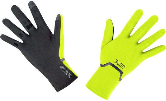 GORE GORE-TEX INFINIUM Stretch Gloves - Yellow/Black, Full Finger, Large