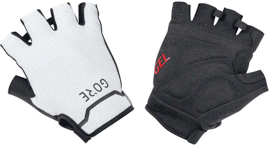 GORE C5 Short Gloves - Black/White, Short Finger, Medium