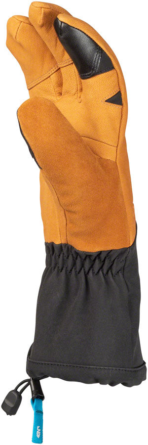 45NRTH 2022 Sturmfist 4 LTR Leather Gloves - Tan/Black, Lobster Style, Medium