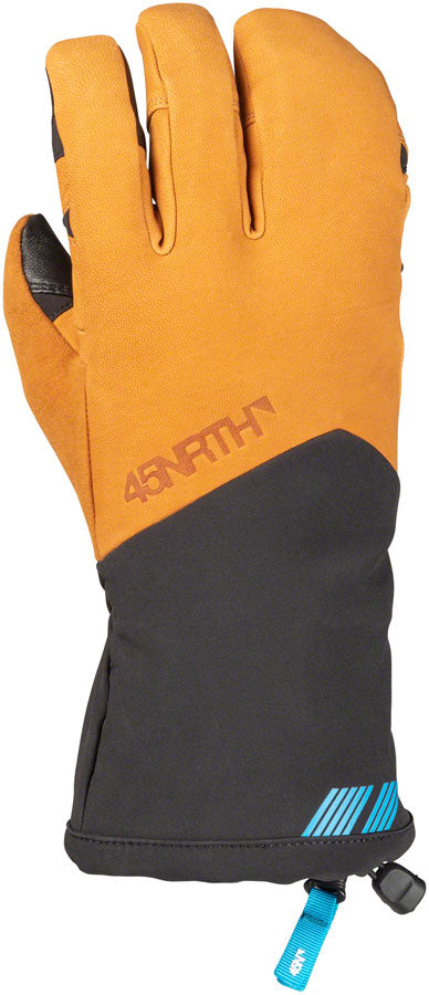 45NRTH 2022 Sturmfist 4 LTR Leather Gloves - Tan/Black, Lobster Style, Medium