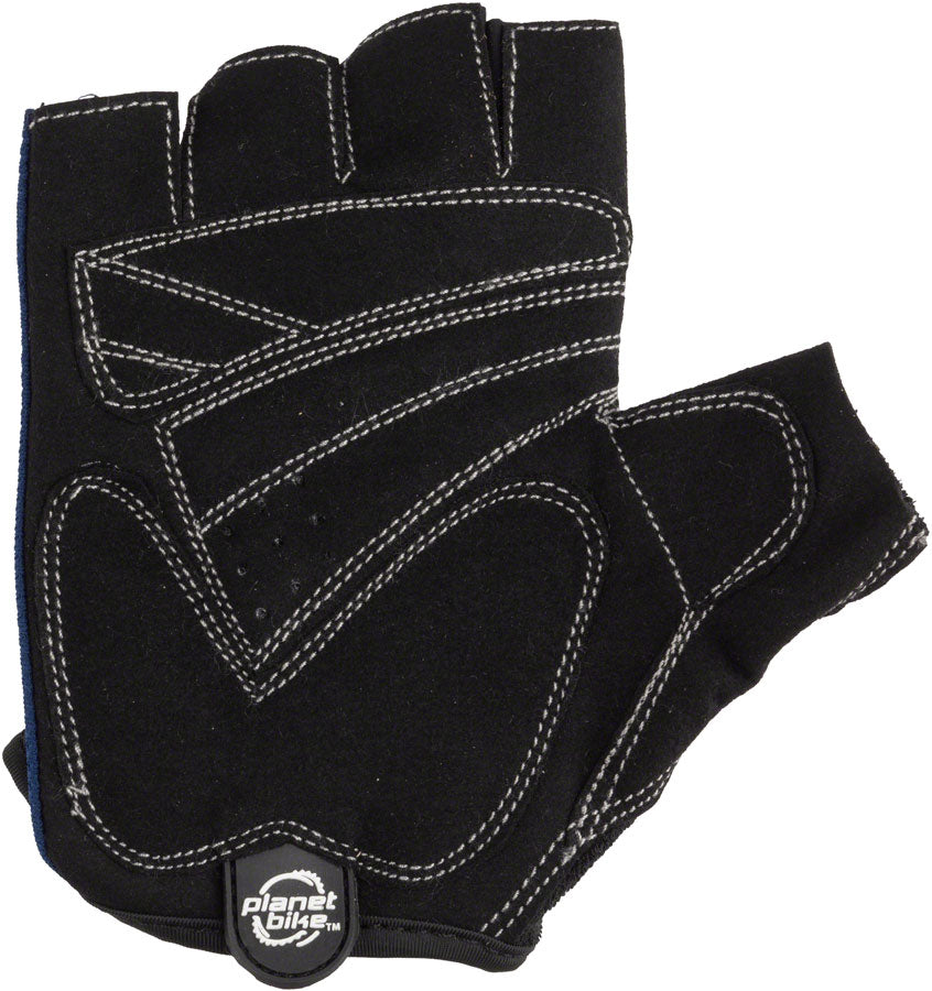 Planet Bike Aries Gloves - Black/Blue, Short Finger, Large