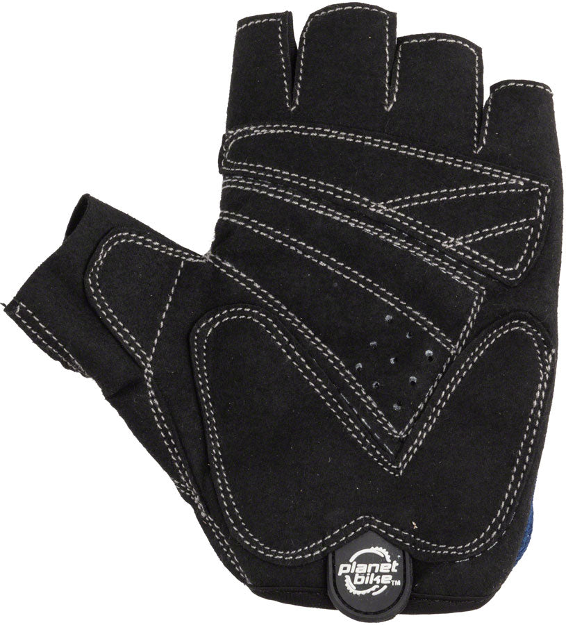 Planet Bike Aries Gloves - Black/Blue, Short Finger, Large