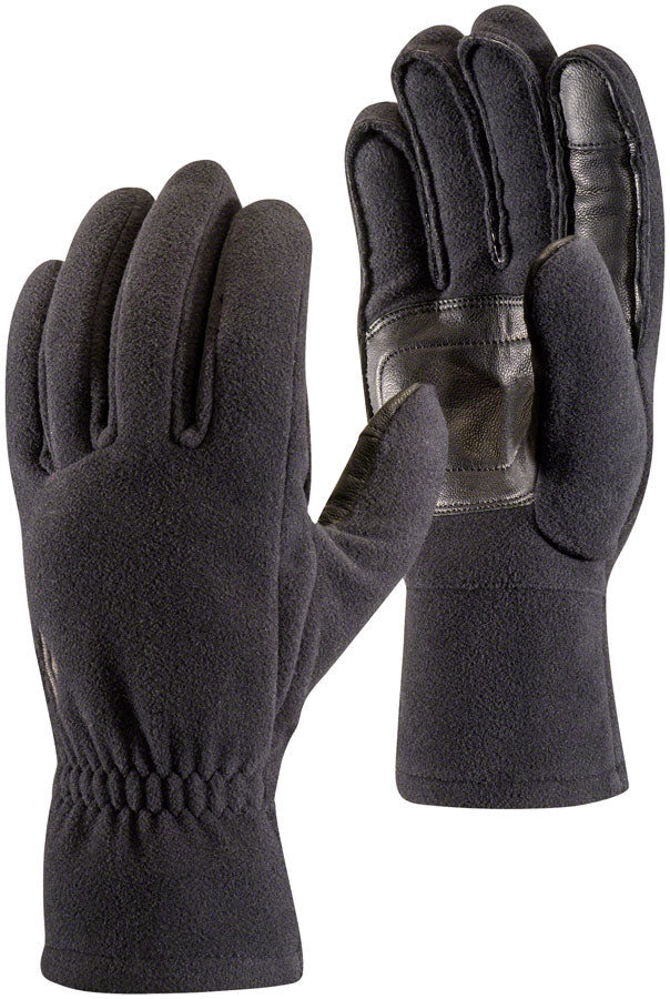 Black Diamond MidWeight Windbloc Fleece Gloves - Black, Full Finger, Medium