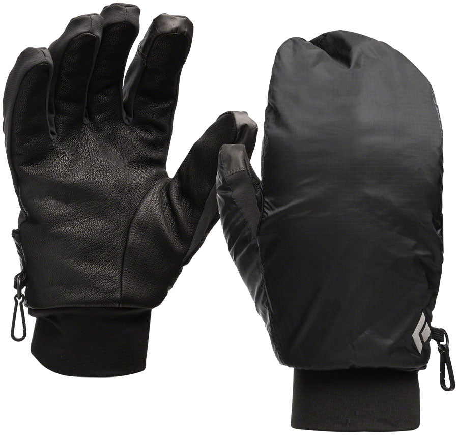 Black Diamond Wind Hood Softshell Gloves - Smoke, Full Finger, Small