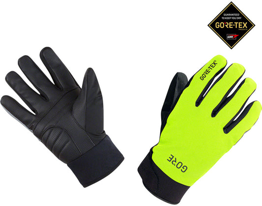 GORE C5 GORE-TEX Thermo Gloves - Neon Yellow/Black, Small