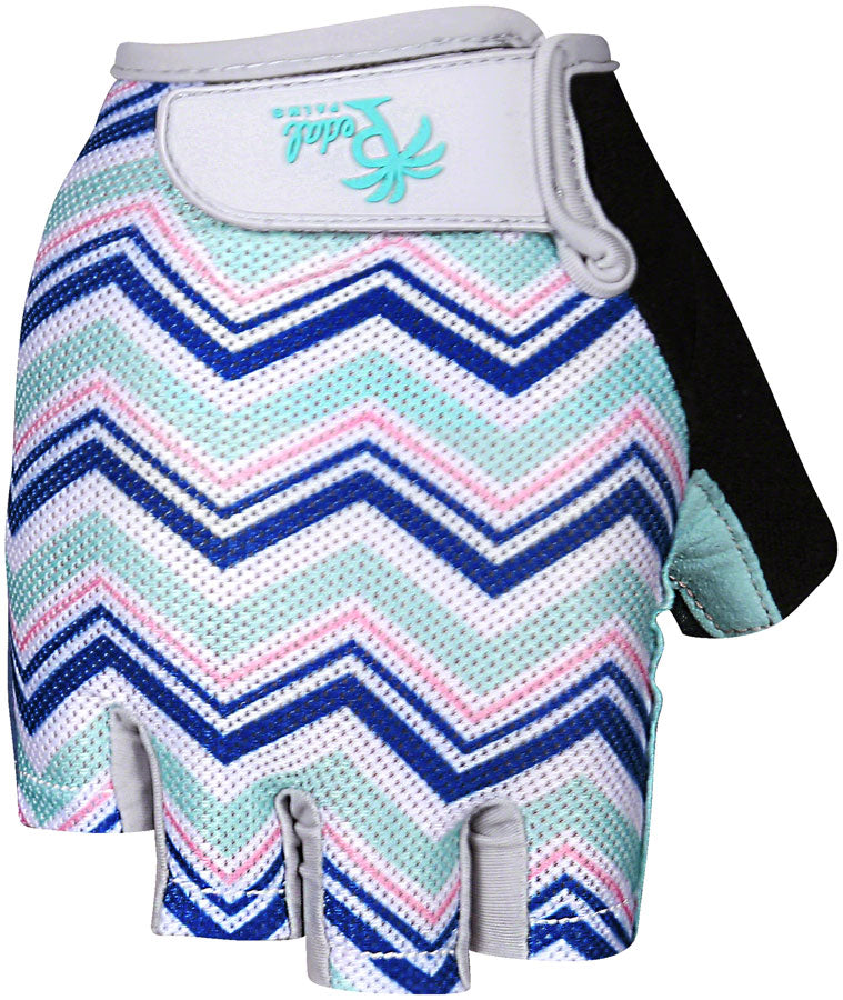 Pedal Palms Zig Zag Gloves - Multi-Color, Short Finger, Large