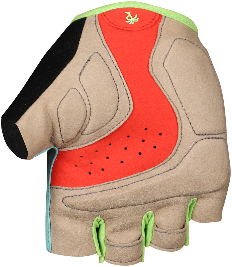 Pedal Palms Bird of Paradise Gloves - Multi-Color, Short Finger, Small