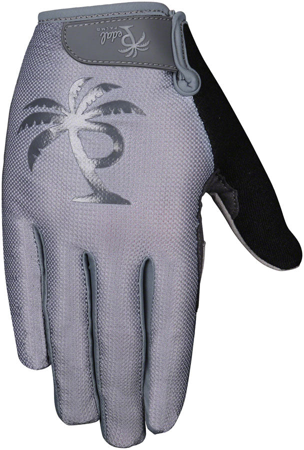 Pedal Palms Greyscale Gloves - Gray, Full Finger, Large