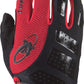 Lizard Skins Monitor SL Gloves - Jet Black/Crimson, Full Finger, Small