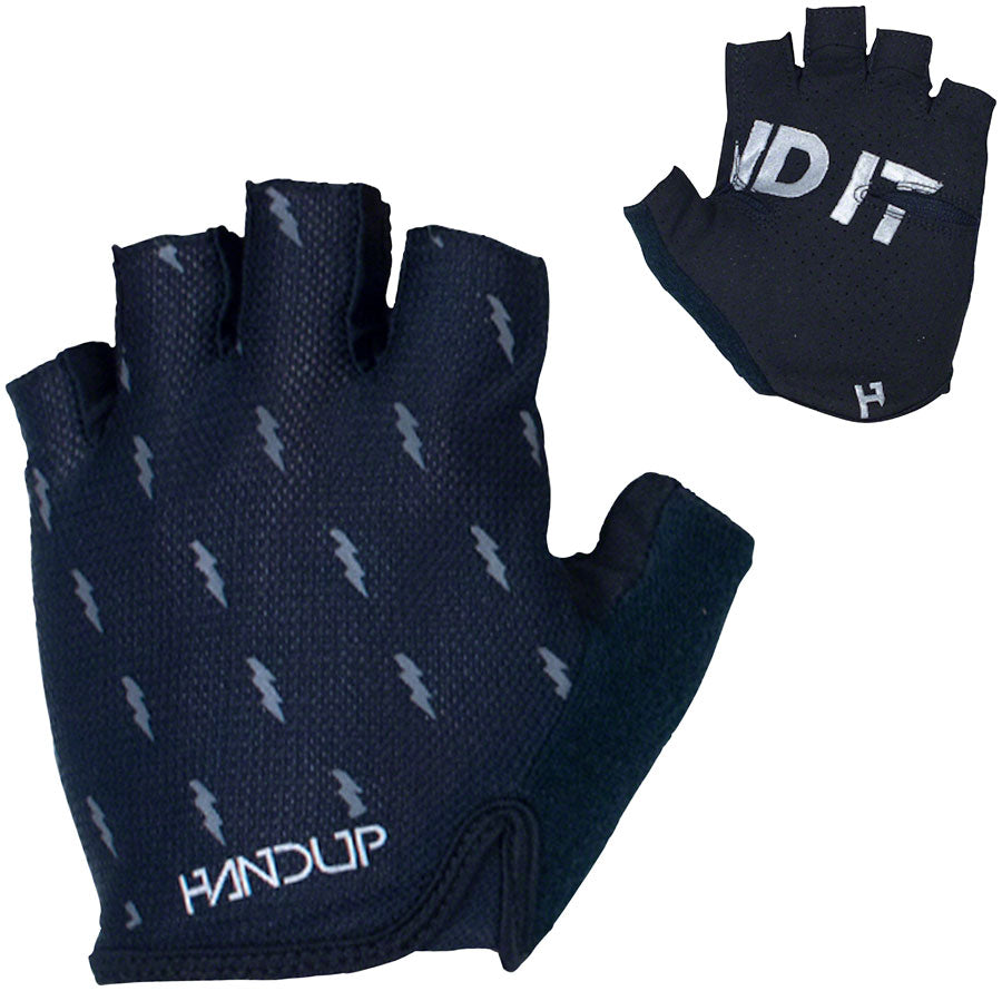 Handup Shorties Glove - Blackout Bolts, Short Finger, X-Large