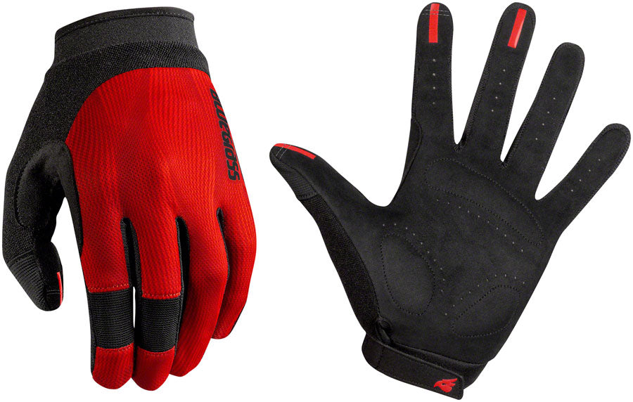 Bluegrass React Gloves - Red, Full Finger, Medium