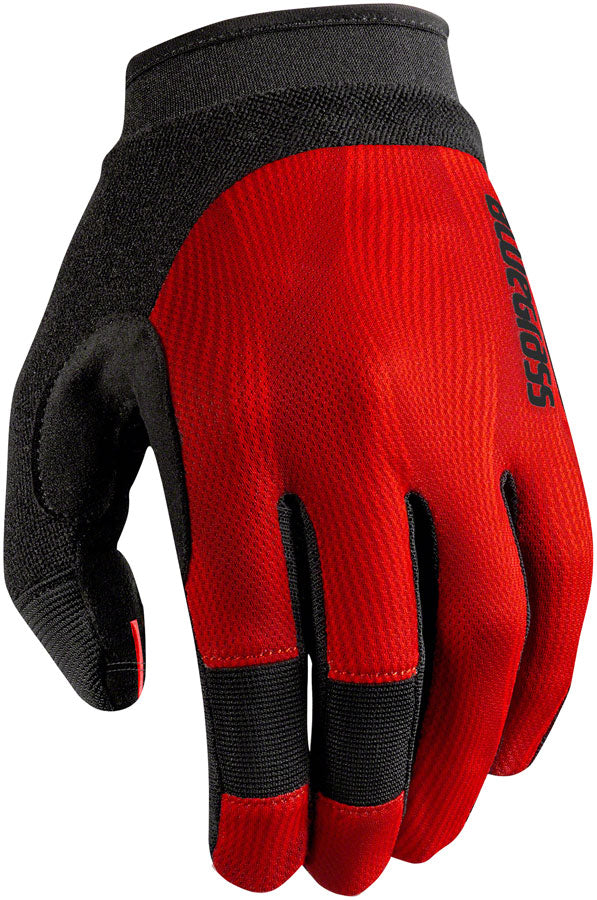 Bluegrass React Gloves - Red, Full Finger, Small