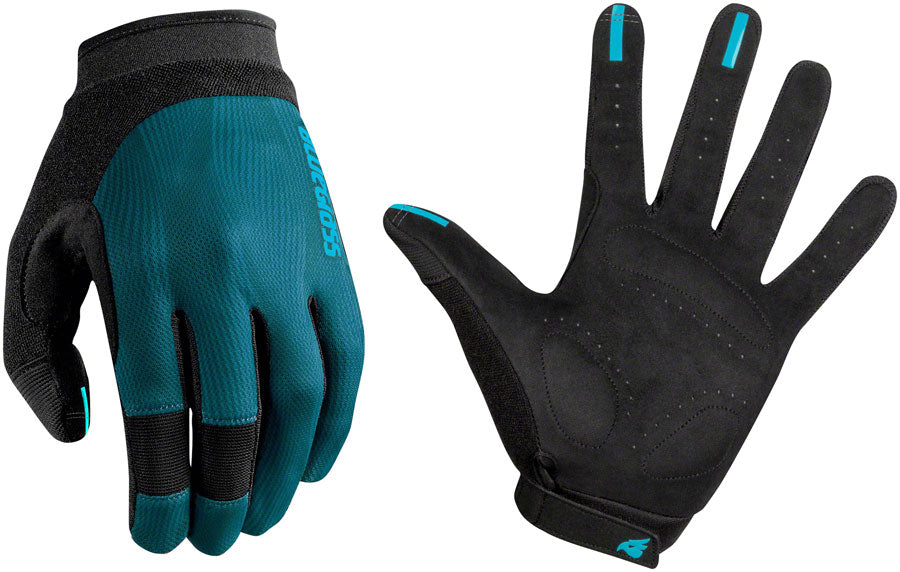 Bluegrass React Gloves - Blue, Full Finger, Small