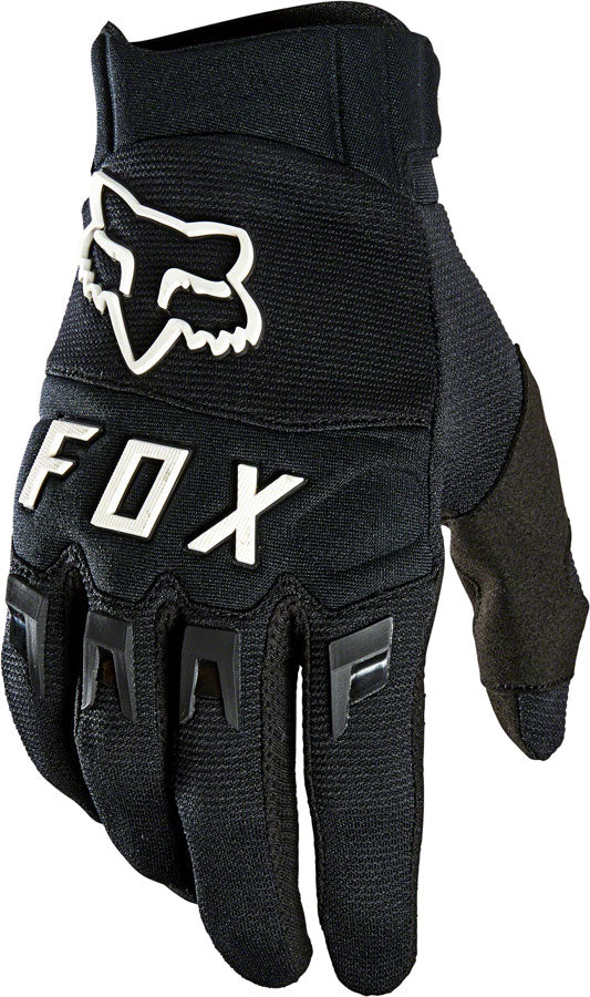 Fox Racing Dirtpaw Gloves - Black/White, Full Finger, Men's, Small