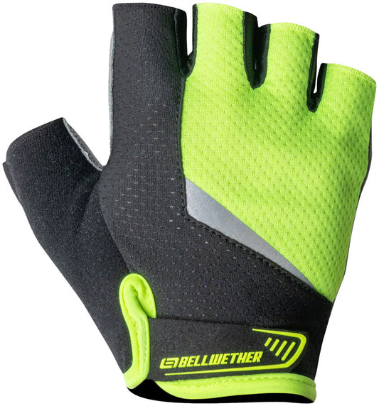 Bellwether Ergo Gel Gloves - Hi-Vis, Short Finger, Men's, Medium