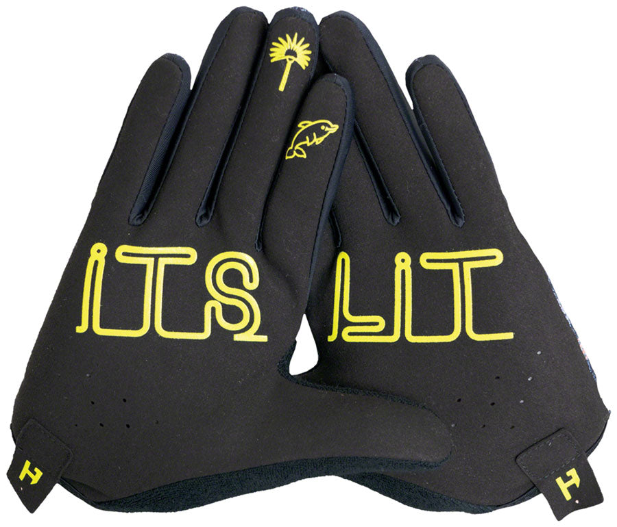 HandUp Most Days Gloves - Neon Lights, Full Finger, Large