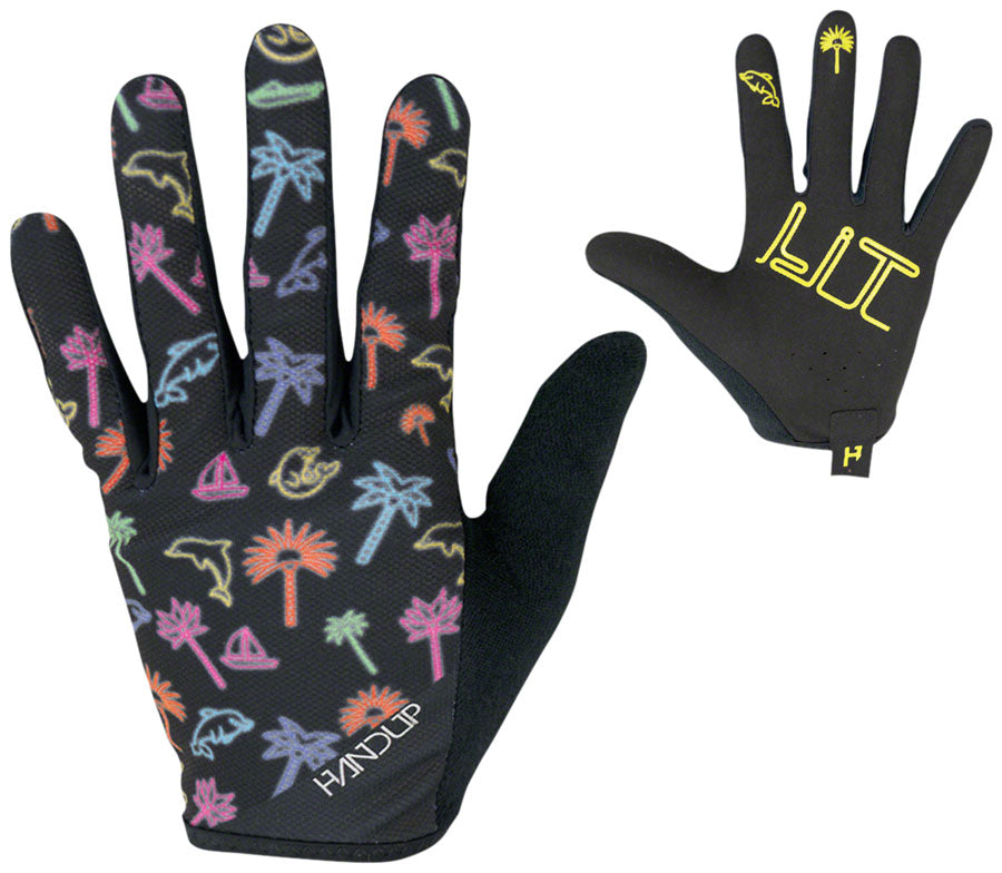 HandUp Most Days Gloves - Neon Lights, Full Finger, Large