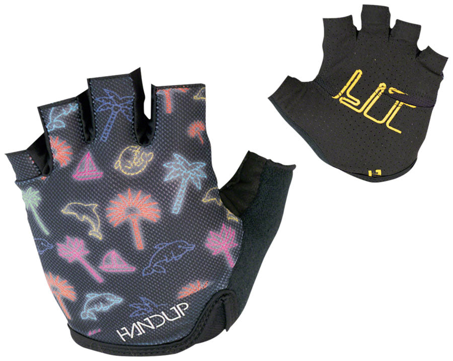 HandUp Shorties Gloves - Neon Lights, Short Finger, Small