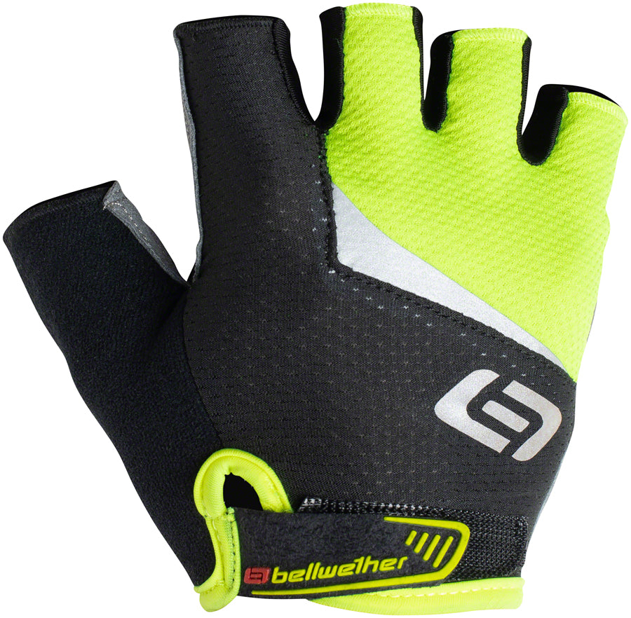 Bellwether Ergo Gel Gloves - Hi-Vis Yellow, Short Finger, Men's, Small