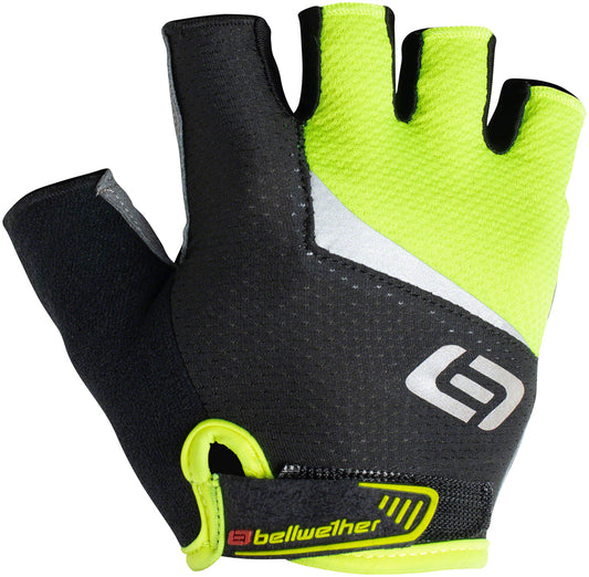 Bellwether Ergo Gel Gloves - Hi-Vis Yellow, Short Finger, Men's, Medium