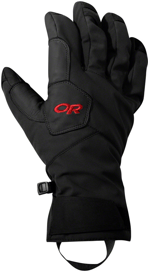 Outdoor Research Bitterblaze Aerogel Gloves - Black/Tomato, Full Finger, Men's, Small