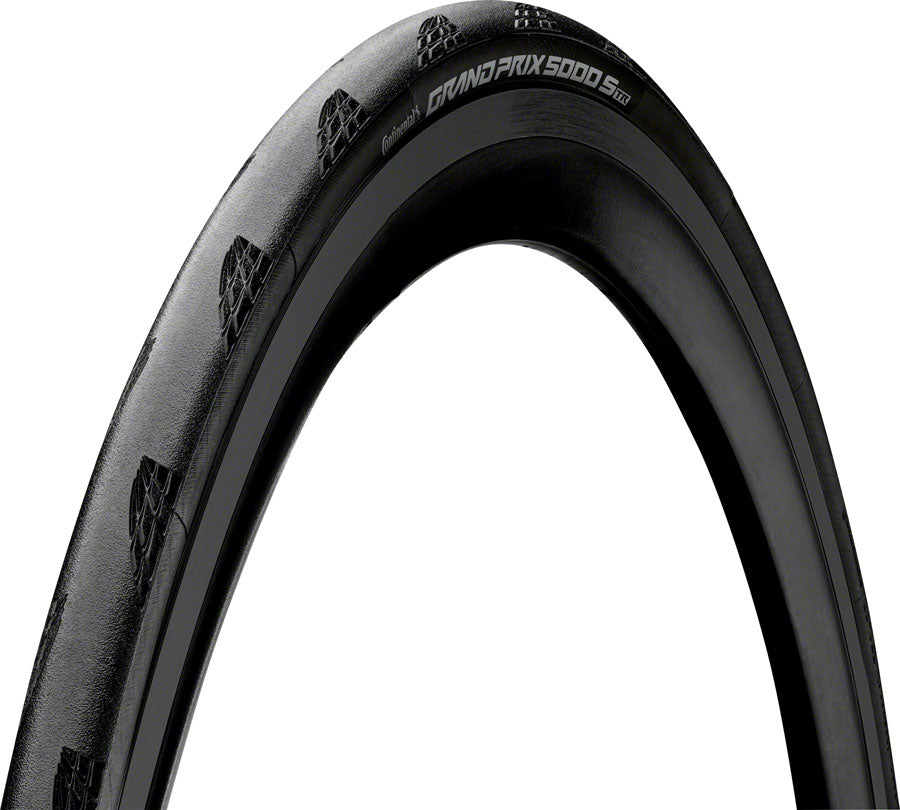 Continental Grand Prix 5000 S TR Tire - 700 x 25, Tubeless, Folding, Black, BlackChili, Vectran Breaker, LazerGrip, ACT