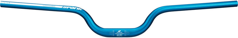 Spank SPOON 800 SkyScraper Handlebar - 31.8mm Clamp, 75mm Rise, Blue