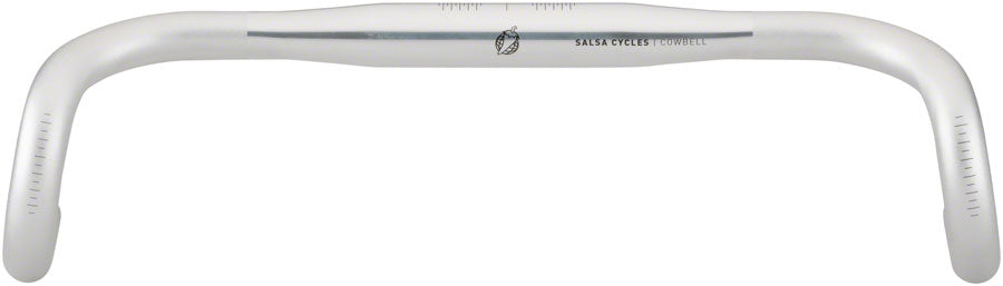 Salsa Cowbell Deluxe Drop Handlebar - Aluminum, 31.8mm, 46cm, Silver