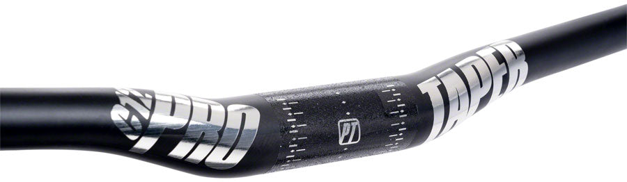 ProTaper C25 Handlebar - 810mm, 12mm Rise, 31.8mm, Carbon, Polish Black/Chrome