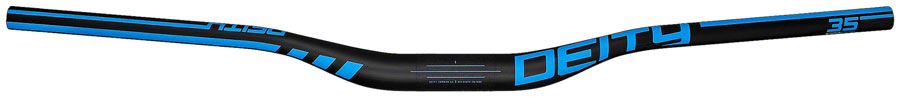 DEITY Speedway 35 Handlebar - Carbon, 30mm Rise, 810mm Width, 35mm Clamp, Blue