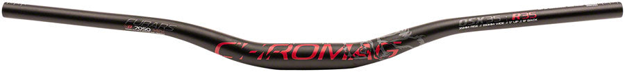 Chromag Fubars OSX 35 Handlebar - Aluminum, 35mm Rise, 35mm, 800mm, Black/Red